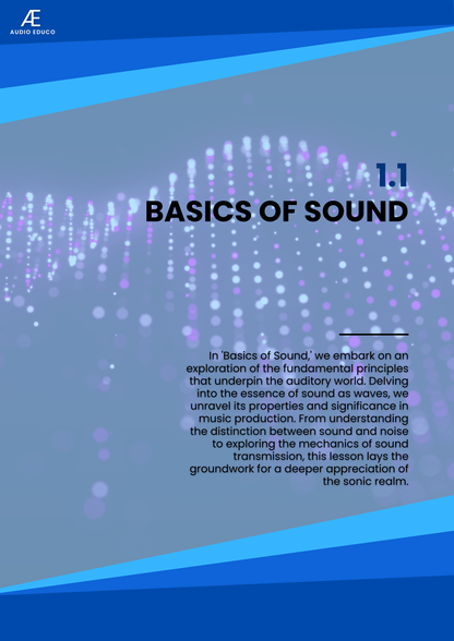 1.1 Basics of Sound
